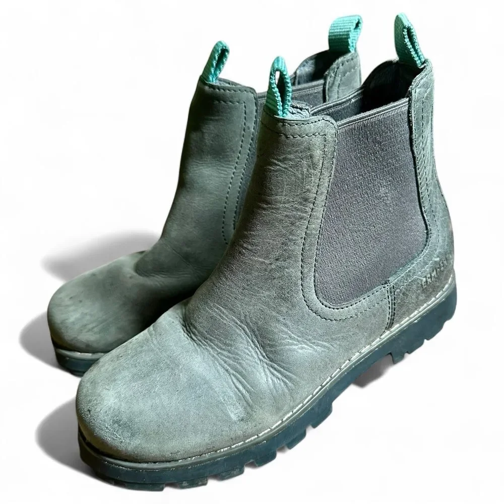 Camper Kids Gray Green Boots Size 31